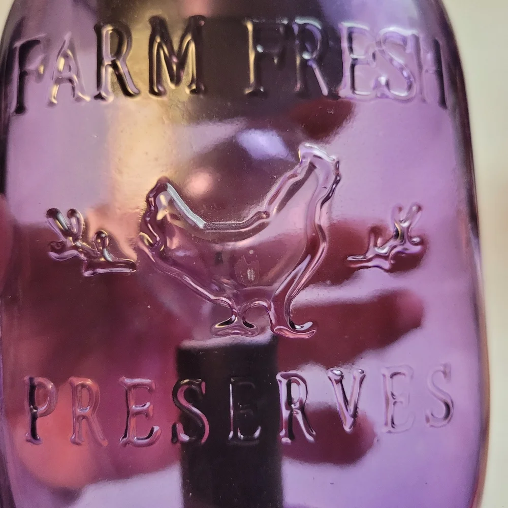 Purple Mason Jar Wax Warmer